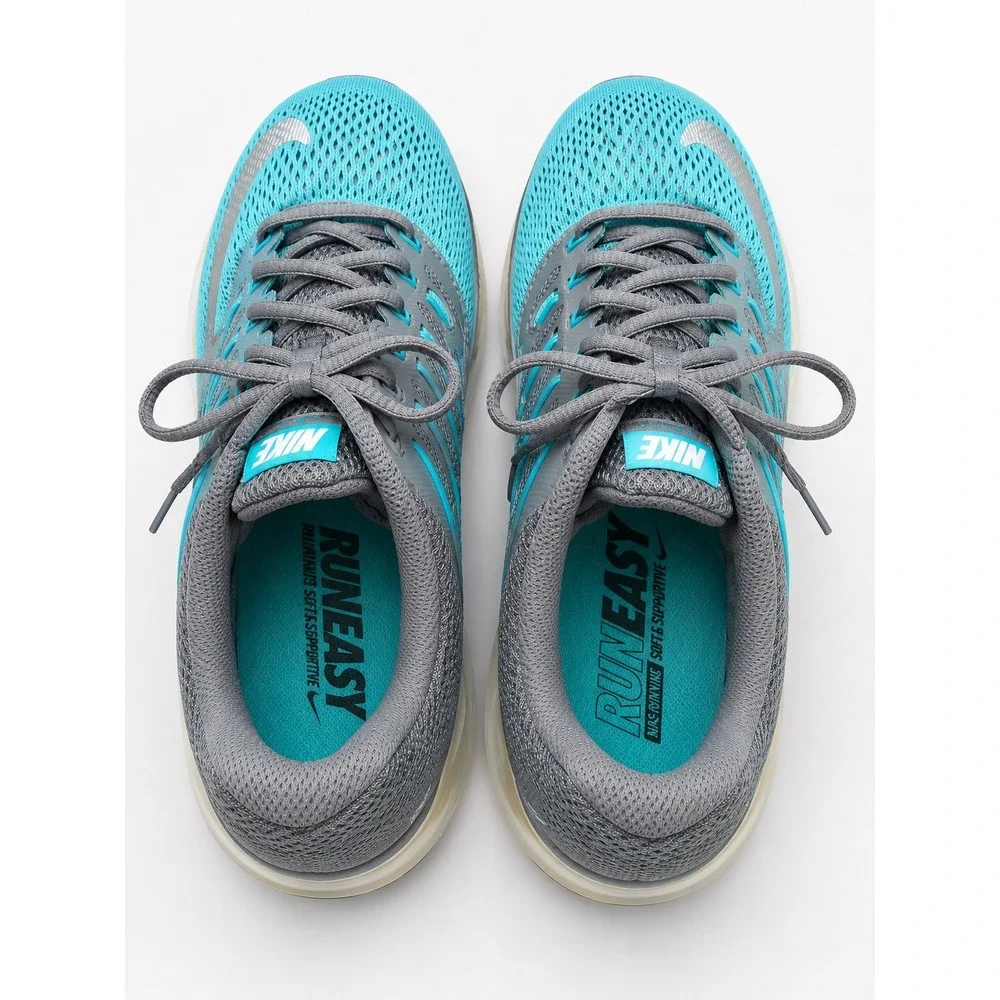 Nike Air Max 2016 Blue Lagoon Dark Grey Running Shoes 807988-401 Mens 9.5
